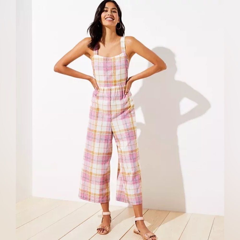 Loft Beach Tie Back Jumpsuit